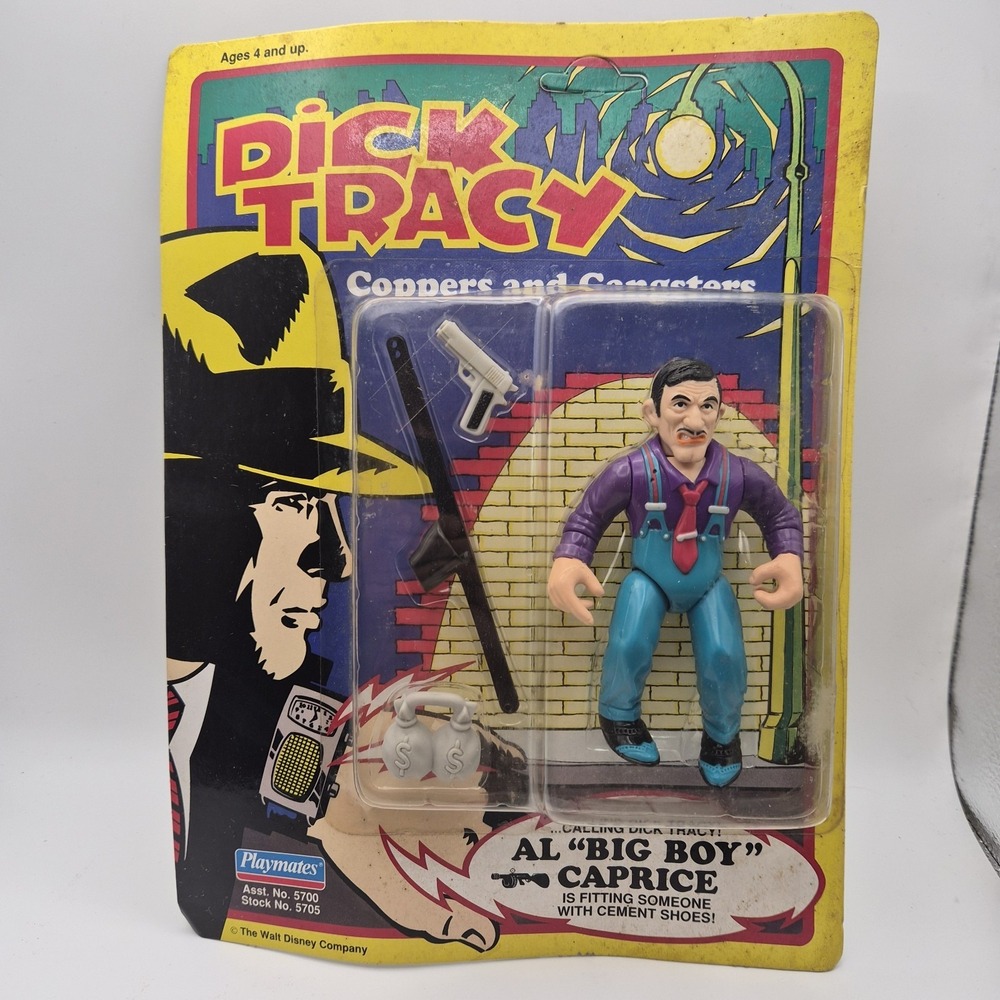 Vintage 1990 Playmates Dick Tracy Al Big Boy Caprice Action Figure Sealed #5705